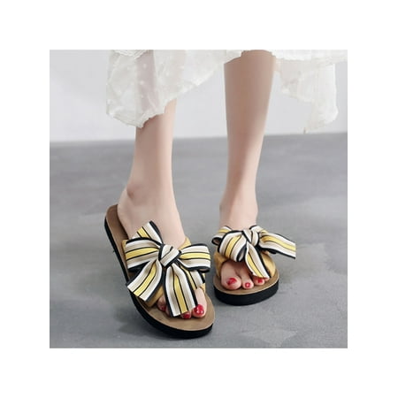Audeban Ladies Bow Slippers Fashion Slides Women Summer Sandals Beach Shoes Casual Flip Flops
Audeban Ladies Bow Slippers Fashion Slides Women Summer Sandals Beach Shoes Casual Flip Flops