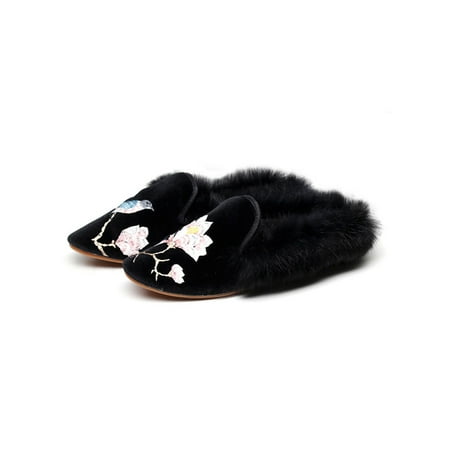 Crocowalk Women Flats Embroidered Comfort Shoe Faux Fur Lining Casual Shoes Non-slip Closed Toe Warm Loafers Ladies Lightweight Flat Loafer Belled Bird Black 7
Crocowalk Women Flats Embroidered Comfort Shoe Faux Fur Lining Casual Shoes Non-slip Closed Toe Warm Loafers Ladies Lightweight Flat Loafer Belled Bird Black 7