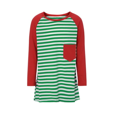 Amuver Mommy and Me Matching Pajama Dress Long Sleeve Round Neck Striped Printed Dress Over Knee Family Sleepwear Clothes
Amuver Mommy and Me Matching Pajama Dress Long Sleeve Round Neck Striped Printed Dress Over Knee Family Sleepwear Clothes