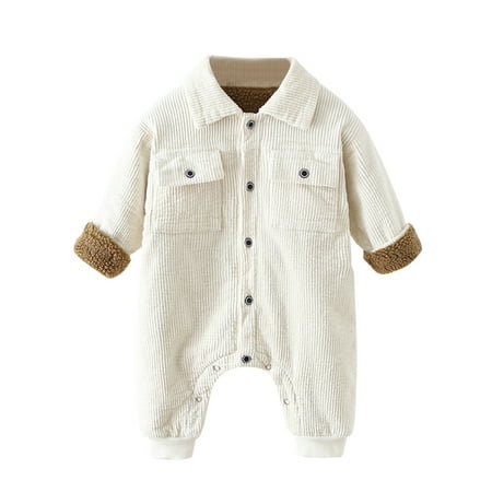 QWERTYU Newborn Infant Baby Toddler Button Down Clothes Fleece Lined Romper for Girl Boy Velvet Winter Warm Cartoon Long Sleeve Jumpsuit 0-24M 100
QWERTYU Newborn Infant Baby Toddler Button Down Clothes Fleece Lined Romper for Girl Boy Velvet Winter Warm Cartoon Long Sleeve Jumpsuit 0-24M 100