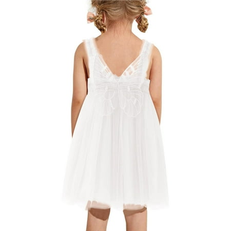 Tking Fashion Baby Girls Layered Butterfly Tulle Dresses Toddler Cotton Sleeveless Princess Dress White 100
Tking Fashion Baby Girls Layered Butterfly Tulle Dresses Toddler Cotton Sleeveless Princess Dress White 100