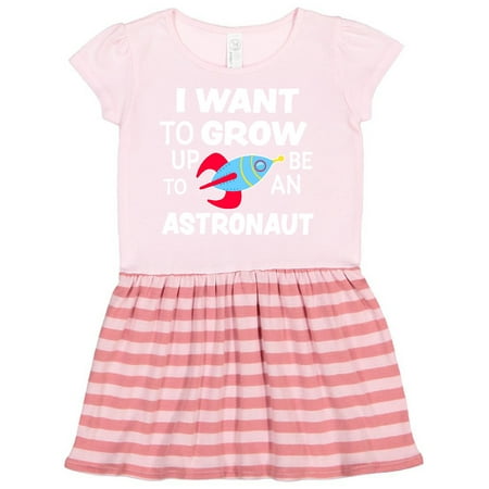 Inktastic I Want To Grow up To Be an Astronaut Gift Toddler Girl Dress