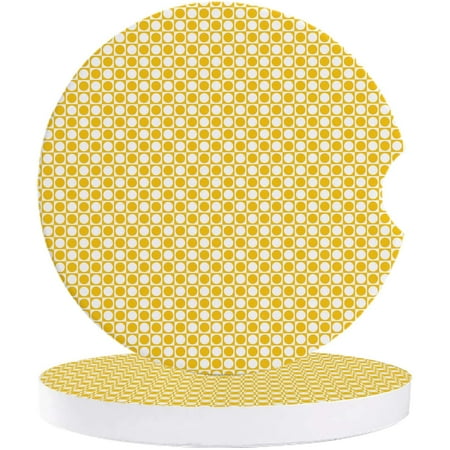 FMSHPON Geometric Dot Pattern White and Yellow Set of 6 Car Coaster for Drinks Absorbent Ceramic Stone Coasters Cup Mat with Cork Base for Home Kitchen Room Coffee Table Bar Decor
FMSHPON Geometric Dot Pattern White and Yellow Set of 6 Car Coaster for Drinks Absorbent Ceramic Stone Coasters Cup Mat with Cork Base for Home Kitchen Room Coffee Table Bar Decor