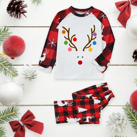 ERTUTUYI Daddy Sleepwear For Christmas Family Matching Pajamas Cute Big Headed Deer Print Pjs Plaid Long Sleeve Tops And Pants Soft Casusal Holiday Sleepwear White 90
ERTUTUYI Daddy Sleepwear For Christmas Family Matching Pajamas Cute Big Headed Deer Print Pjs Plaid Long Sleeve Tops And Pants Soft Casusal Holiday Sleepwear White 90