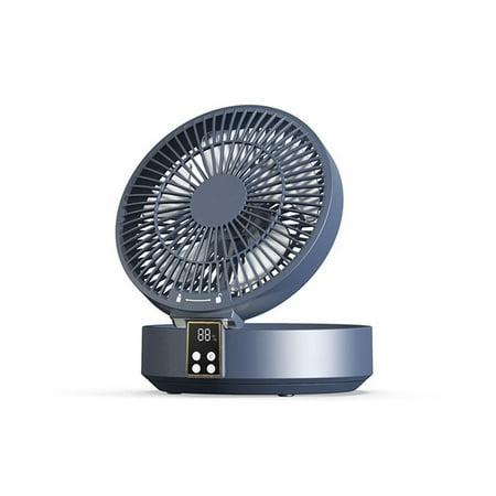 Portable Fan with LED Light 4000Mah Rechargeable Digital Display Desktop Fan Summer Fan Bedroom Desk Cooling Fan-Blue
Portable Fan with LED Light 4000Mah Rechargeable Digital Display Desktop Fan Summer Fan Bedroom Desk Cooling Fan-Blue