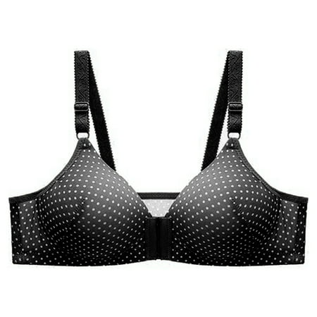 CLZOUD Bras for Women Comfortable Front Buckle Style with No Steel Ring Adjustment Thin Fit Collar and Large Side Fold Bra
CLZOUD Bras for Women Comfortable Front Buckle Style with No Steel Ring Adjustment Thin Fit Collar and Large Side Fold Bra