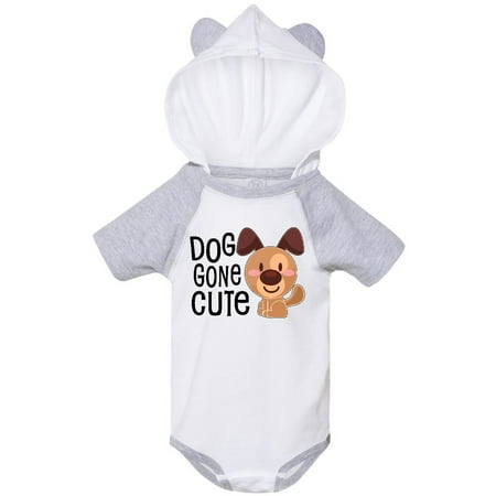 Inktastic Doggone Cute- happy puppy Gift Baby Boy or Baby Girl Bodysuit