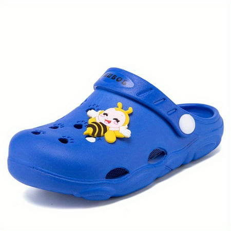Girls Clogs With Cartoon Bee Charm Garden Shoes Summer Comfortable Lightweight Hollow Out Sandals For Toddler Children Kids 
Girls Clogs With Cartoon Bee Charm Garden Shoes Summer Comfortable Lightweight Hollow Out Sandals For Toddler Children Kids