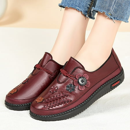 ERTUTUYI Fashion Autumn Women Casual Shoes Flat Soft Bottom Comfortable Solid Color Flower Elastic Band Red 37
ERTUTUYI Fashion Autumn Women Casual Shoes Flat Soft Bottom Comfortable Solid Color Flower Elastic Band Red 37