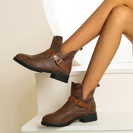 Cathalem Boots for Women Wide Women Shoes Boots Autumn And Winter New Round Head Low Heel Short Boots And Bare Boots Women Boots Shoes Brown 7.50
Cathalem Boots for Women Wide Women Shoes Boots Autumn And Winter New Round Head Low Heel Short Boots And Bare Boots Women Boots Shoes Brown 7.50