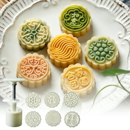 Moon Cake Model Printing Tools Pastry Embossing Modeling Mooncake Mould Set DIY Hand-pressed Detachable Household Hand-Pressing Cake Mould
Moon Cake Model Printing Tools Pastry Embossing Modeling Mooncake Mould Set DIY Hand-pressed Detachable Household Hand-Pressing Cake Mould
