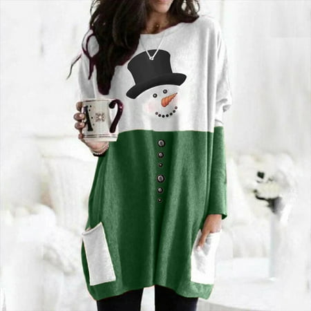 Christmas Clearance Items LIDYCE Plus Size Women Long Sleeve Christmas Printed O-Neck Tops Tee T-Shirt Blouse Green 6
Christmas Clearance Items LIDYCE Plus Size Women Long Sleeve Christmas Printed O-Neck Tops Tee T-Shirt Blouse Green 6