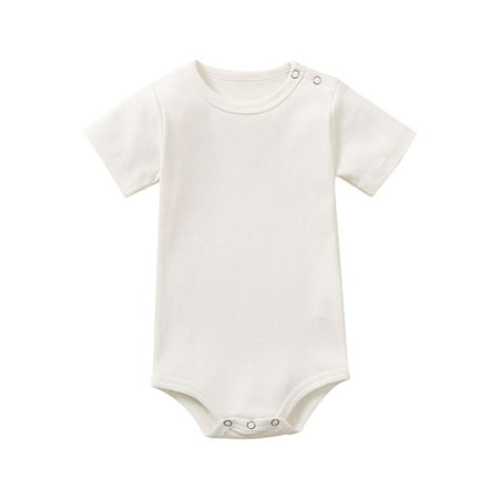 Pejock Toddler Baby Girls Boys Short Sleeve Solid T-Shirt Jumpsuit Romper Infant One-Piece Pajamas Coverall Romper Overalls 0-24Months
Pejock Toddler Baby Girls Boys Short Sleeve Solid T-Shirt Jumpsuit Romper Infant One-Piece Pajamas Coverall Romper Overalls 0-24Months