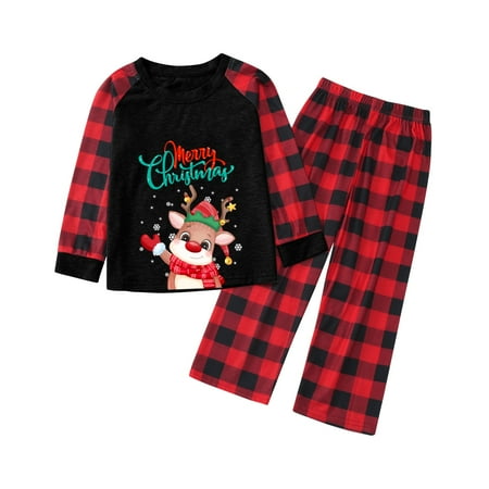 TAIAOJING Christmas Pjs Deer Plaid Print Long Sleeve T Shirt Top And Pants Xmas Sleepwear Holiday Family Matching Pajamas Outfit 7-8 Years
TAIAOJING Christmas Pjs Deer Plaid Print Long Sleeve T Shirt Top And Pants Xmas Sleepwear Holiday Family Matching Pajamas Outfit 7-8 Years
