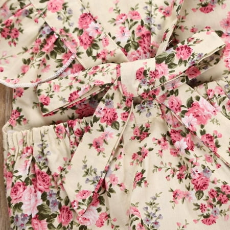 EHTMSAK Newborn Infant Baby Toddler Girl Clothing Set Ruffle Floral Bodysuit and Set Summer Outfits Short Sleeve Beige 0-2Y 100
EHTMSAK Newborn Infant Baby Toddler Girl Clothing Set Ruffle Floral Bodysuit and Set Summer Outfits Short Sleeve Beige 0-2Y 100