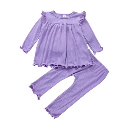 IZhansean Toddler Baby Girls Fall Winter Clothes Knit Ruffle Long Sleeve Tunic Dress Top Leggings Pants Outfits Purple 6-12 Months
IZhansean Toddler Baby Girls Fall Winter Clothes Knit Ruffle Long Sleeve Tunic Dress Top Leggings Pants Outfits Purple 6-12 Months