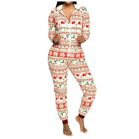 ZMHEGW Womens Long Sleeve Ladies Hooded Christmas Printed Jumpsuit Pyjamas Nightwear Teddies Babydolls Lingerie
ZMHEGW Womens Long Sleeve Ladies Hooded Christmas Printed Jumpsuit Pyjamas Nightwear Teddies Babydolls Lingerie