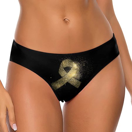 Golden Awareness Ribbon Women s Thongs Sexy T Back G-Strings Panties Underwear Panty
Golden Awareness Ribbon Women s Thongs Sexy T Back G-Strings Panties Underwear Panty