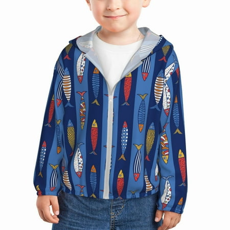 Vsdgher Cute Fish Kids Sun Protection Hoodie with Zip Rash Guard Tops Children s Long Sleeve Sun Protection Clothing - 18 Months
Vsdgher Cute Fish Kids Sun Protection Hoodie with Zip Rash Guard Tops Children s Long Sleeve Sun Protection Clothing - 18 Months