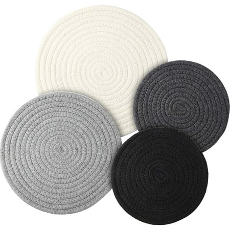 Worallymy Woven Braided Cotton Weave Round Thread Pod Trivets Cup Dish Coaster Hot Pads Mats for Kitchen Utensil
Worallymy Woven Braided Cotton Weave Round Thread Pod Trivets Cup Dish Coaster Hot Pads Mats for Kitchen Utensil