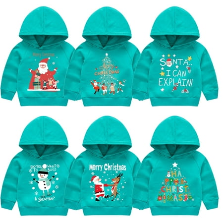 Esaierr 2-8 Years Old Boys Girls Christmas Printing Hoodie Baby Kids Casual Hooded Pullover Long Sleeve Crew Neck Knit Top Spring Fall Hoodie Hooded
Esaierr 2-8 Years Old Boys Girls Christmas Printing Hoodie Baby Kids Casual Hooded Pullover Long Sleeve Crew Neck Knit Top Spring Fall Hoodie Hooded