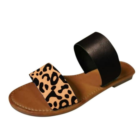 Babysbule Womens Clearance Sandals Fashionable Plus Size Leopard Print One-Line Casual And Breathable Flat Sandals
Babysbule Womens Clearance Sandals Fashionable Plus Size Leopard Print One-Line Casual And Breathable Flat Sandals