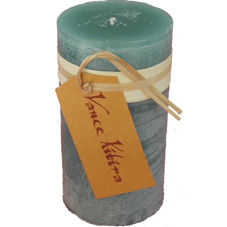 Timber Collection Pillar Candle - Sea Glass (3.25" by 3"), Sea Glass color is a lovely and cool greenish blue color that adds a splash of.., By Vance Kitira