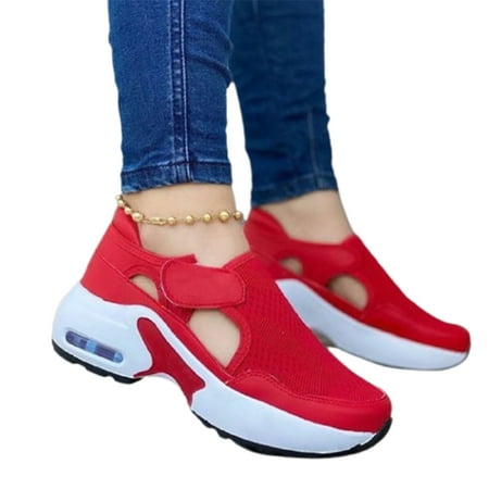 Women\ s Fashion Air Cushion Sole Flying Woven Hook-and-loop Sneakers Hollow Up Mesh Upper Shoes
Women\ s Fashion Air Cushion Sole Flying Woven Hook-and-loop Sneakers Hollow Up Mesh Upper Shoes