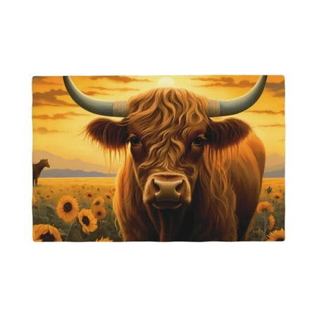 Placemats Set of 4 Sunset Sunflower Cow A Place mats for Dining Table Indoor/Outdoor Cute Heat Resistant Washable Table Mats(18 x 12 )
Placemats Set of 4 Sunset Sunflower Cow A Place mats for Dining Table Indoor/Outdoor Cute Heat Resistant Washable Table Mats(18 x 12 )
