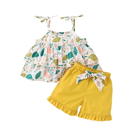 AIMAOMI Toddler Baby Girls Sleeveless Ruffles Floral Print Suspender Tops+Shorts Outfits H
AIMAOMI Toddler Baby Girls Sleeveless Ruffles Floral Print Suspender Tops+Shorts Outfits H