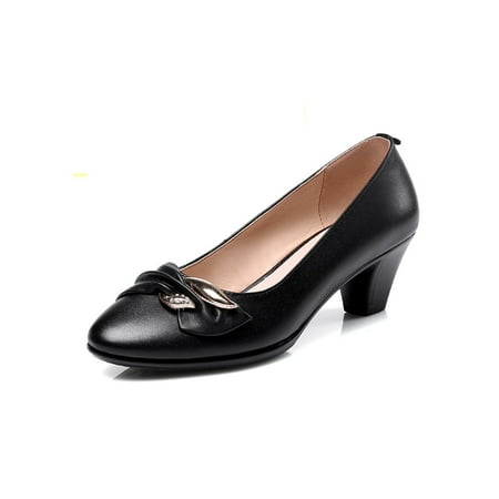 Rotosw Womens Pump Pointy Toe Mid Heels Slip On Heeled Pumps Lightweight Chunky Dressy Shoes Work Wear Resistant Casual Shoe Black 8.5
Rotosw Womens Pump Pointy Toe Mid Heels Slip On Heeled Pumps Lightweight Chunky Dressy Shoes Work Wear Resistant Casual Shoe Black 8.5