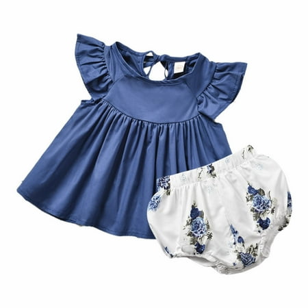 Toddler Girls Outfits Dressy Outfits 2Pcs Kids Baby Floral Tops Dress Shorts Pants Summer Blue Fall Girls Clothings 0 Months-3 Months
Toddler Girls Outfits Dressy Outfits 2Pcs Kids Baby Floral Tops Dress Shorts Pants Summer Blue Fall Girls Clothings 0 Months-3 Months