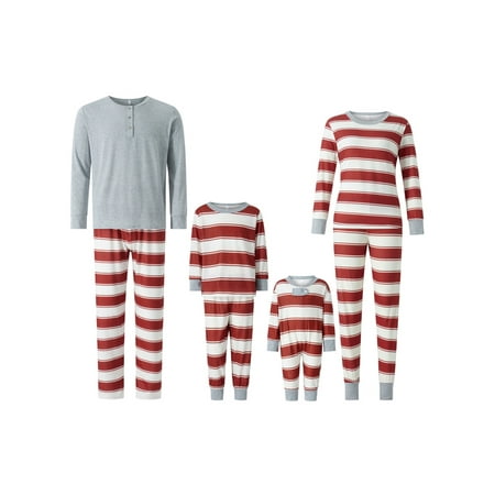Peyakidsaa Matching Family Pajamas Sets Christmas PJ s Long Sleeve O Neck Tee and Striped Pants/Jumpsuit
Peyakidsaa Matching Family Pajamas Sets Christmas PJ s Long Sleeve O Neck Tee and Striped Pants/Jumpsuit