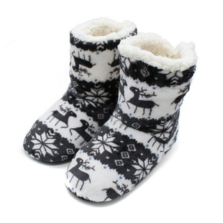 Christmas Slipper Boots Non-Slip Wearable Socks Soft Fleece Gripper Shoes Soft Plush Fleece Booties Gray 27cm
Christmas Slipper Boots Non-Slip Wearable Socks Soft Fleece Gripper Shoes Soft Plush Fleece Booties Gray 27cm