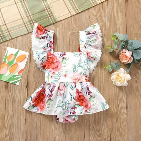 Personalized Baby Girl Gifts Clearance Juebong Summer Toddler Baby Girl Floral Lace Flying Sleeve Strap Romper Jumpsuit Red 18-24 Months
Personalized Baby Girl Gifts Clearance Juebong Summer Toddler Baby Girl Floral Lace Flying Sleeve Strap Romper Jumpsuit Red 18-24 Months