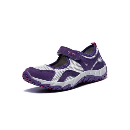 Rotosw Women Flats Magic Tape Walking Shoe Hollow Out Sneakers Comfortable Mesh Casual Shoes Daily Non Slip Trainers Gray Purple 7
Rotosw Women Flats Magic Tape Walking Shoe Hollow Out Sneakers Comfortable Mesh Casual Shoes Daily Non Slip Trainers Gray Purple 7