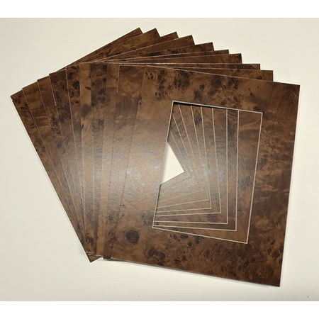 Beautiful Textured Pattern Photo Mat - Wood Burl