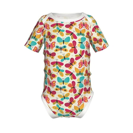 Gaeub Colorful Butterflies Print Infant Climbing Onesie Toddler Outfit Newborn Baby Bodysuit Baby Boy Girl Clothes -9M
Gaeub Colorful Butterflies Print Infant Climbing Onesie Toddler Outfit Newborn Baby Bodysuit Baby Boy Girl Clothes -9M