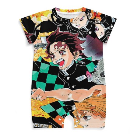 Demon Slayer Baby Romper Anime Romper for Baby Short Sleeve Pajamas for Baby Boy Girl Jumpsuits Sleep And Play 3-24 Months
Demon Slayer Baby Romper Anime Romper for Baby Short Sleeve Pajamas for Baby Boy Girl Jumpsuits Sleep And Play 3-24 Months