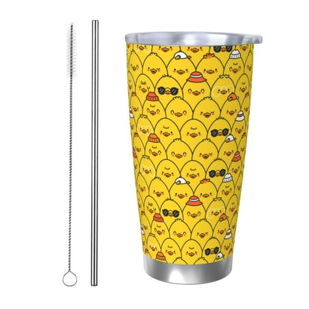 Lukts Funny Ducks for 20OZ Car Cup Stainless Steel Direct Drinking Straw Thermos Cup Suitable for Office Travel and Car-Straw Two-piece Set
Lukts Funny Ducks for 20OZ Car Cup Stainless Steel Direct Drinking Straw Thermos Cup Suitable for Office Travel and Car-Straw Two-piece Set