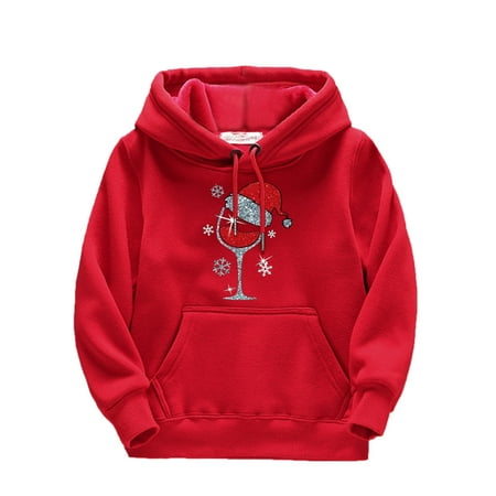 LLDYYDS Toddler Kids Girls Boys Christmas Red Glass Prints Drawstring Pullover Hooded Comfortable Tops Loose Long Sleeve Blouse with Pocket Sweatshirt
LLDYYDS Toddler Kids Girls Boys Christmas Red Glass Prints Drawstring Pullover Hooded Comfortable Tops Loose Long Sleeve Blouse with Pocket Sweatshirt