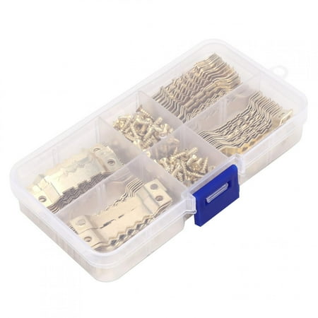 WJ-30021 100pcs Double Sided Sawtooth Hanging Photo Frame Hangers Hooks 200pcs Screws
WJ-30021 100pcs Double Sided Sawtooth Hanging Photo Frame Hangers Hooks 200pcs Screws