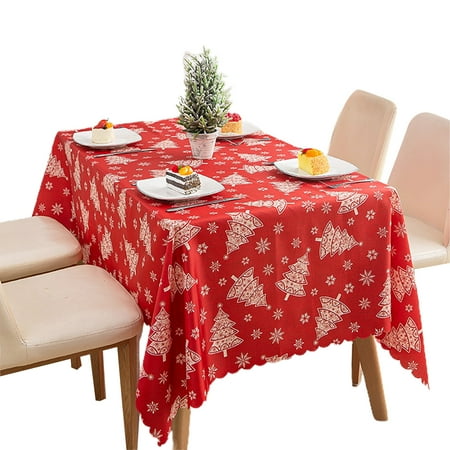 SEFUONI Christmas Rectangular Tablecloth Snowflake Xmas Tree Printed Washable Table Cover for Home Kitchen Party Decoration
SEFUONI Christmas Rectangular Tablecloth Snowflake Xmas Tree Printed Washable Table Cover for Home Kitchen Party Decoration