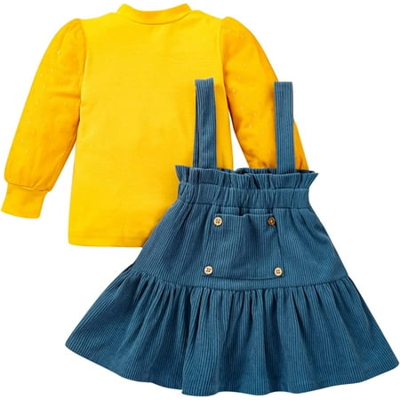 QWZNDZGR Newborn Baby Girl Clothes Long Sleeve Lapel Shirt Bow Tie Suspender Skirt Little Girl Overall Dress
QWZNDZGR Newborn Baby Girl Clothes Long Sleeve Lapel Shirt Bow Tie Suspender Skirt Little Girl Overall Dress