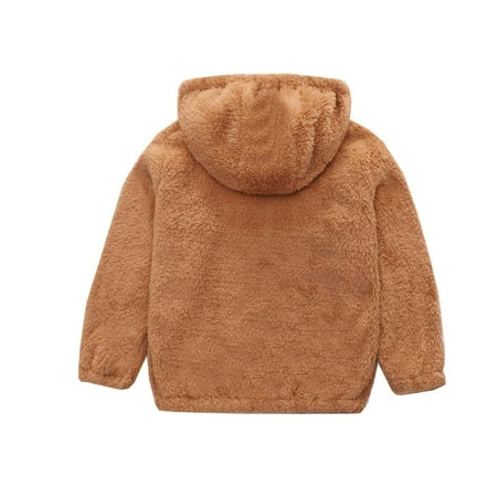 Kids Fleece Full-Zip Hooded Jacket Boys Girls Double Sherpa Sweatshirt Winter Soft Warm Coat Outerwear
Kids Fleece Full-Zip Hooded Jacket Boys Girls Double Sherpa Sweatshirt Winter Soft Warm Coat Outerwear