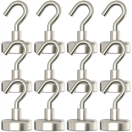 Magnetic Hooks 35 lbs Heavy Duty Magnet Hooks for Grill Kitchen Workplace Office and Garage Hanging Pack of 12
Magnetic Hooks 35 lbs Heavy Duty Magnet Hooks for Grill Kitchen Workplace Office and Garage Hanging Pack of 12