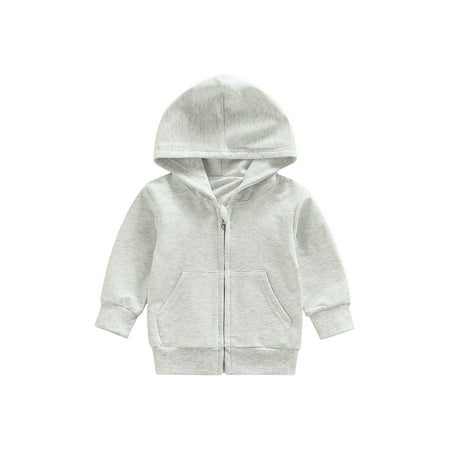 Baby Boy Girl Zip Up Hoodie Toddler Solid Color Cotton Long Sleeve Hooded Sweatshirt Jacket Coat with Pockets
Baby Boy Girl Zip Up Hoodie Toddler Solid Color Cotton Long Sleeve Hooded Sweatshirt Jacket Coat with Pockets