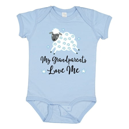Inktastic Grandparents Love Little Lamb Gift Baby Boy or Baby Girl Bodysuit
