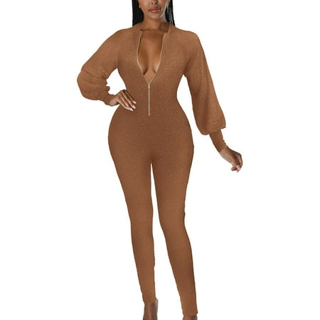 Black Shapewear Bodysuit Women Slim Zipper Stretch Shiny Nightclub One Piece Jumpsuits For Women Coffee XL
Black Shapewear Bodysuit Women Slim Zipper Stretch Shiny Nightclub One Piece Jumpsuits For Women Coffee XL