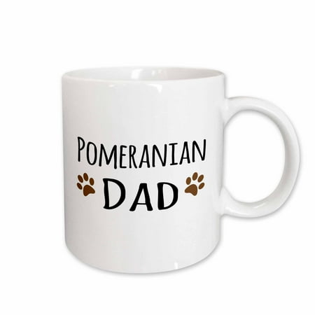 3dRose Pomeranian Dog Dad - Pom Doggie by breed - muddy brown paw prints - doggy lover - pet owner love Ceramic Mug 11-ounce
3dRose Pomeranian Dog Dad - Pom Doggie by breed - muddy brown paw prints - doggy lover - pet owner love Ceramic Mug 11-ounce